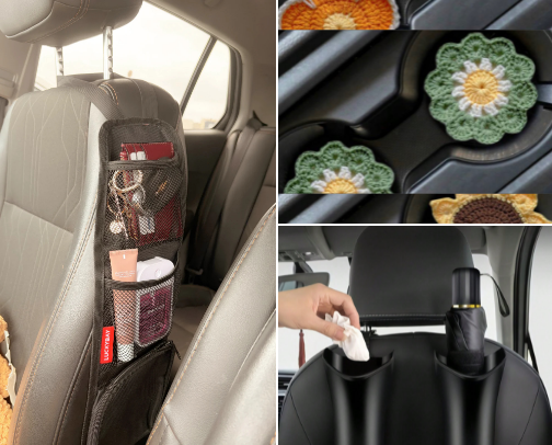 Things to add to your car 💕 cover photo collage