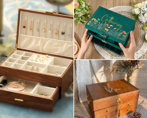 Timeless Treasures: The Art of Jewelry Boxes cover photo collage