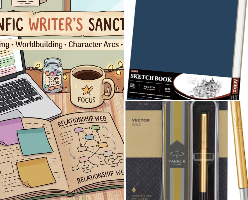 Writer's Block Survival Kit : For The Days When Your Writer Brain Goes Quiet cover photo collage