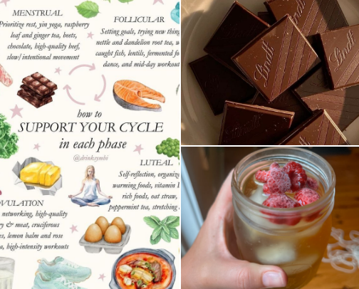 The Period Playbook for [mostly] Natural Women  📖🩸✨️ cover photo collage