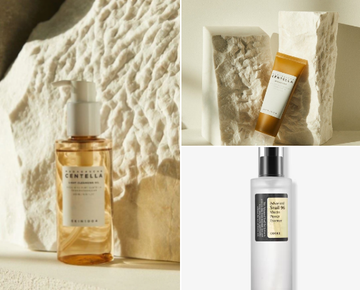 products for glasslike skin🤍 cover photo collage
