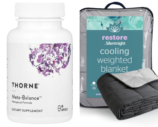 Menopause Sleep Survival Kit: Solutions for Night Sweats, Insomnia & Hot Flashes cover photo collage