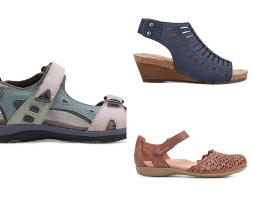 Cute + comfy wide width shoes cover photo collage