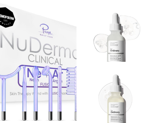 Affordable Beauty + Skin Care I Use for Acne Control + Minimize Pores cover photo collage