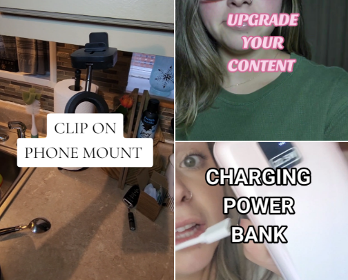 Content creating tools cover photo collage