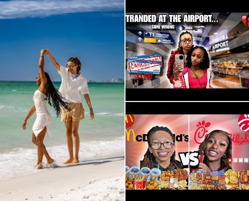 Favorite lesbian YouTube channel cover photo collage