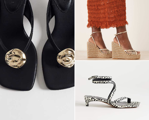 Cute sandals for size 10 and up cover photo collage
