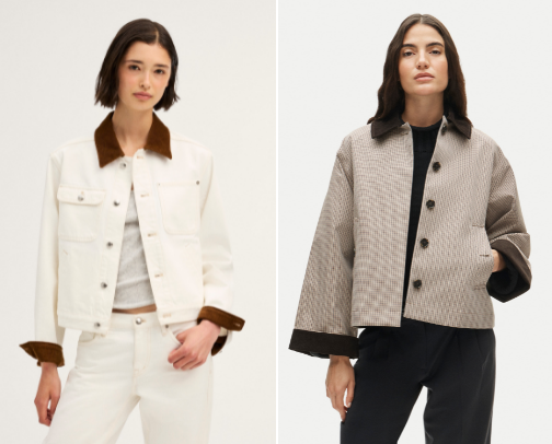 Fall Coats & Jackets: 30 Barn Coats, Trenches & Statement Layers (10 Under $100) cover photo collage