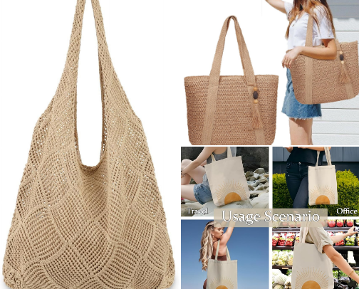 Canvas Tote Bags cover photo collage