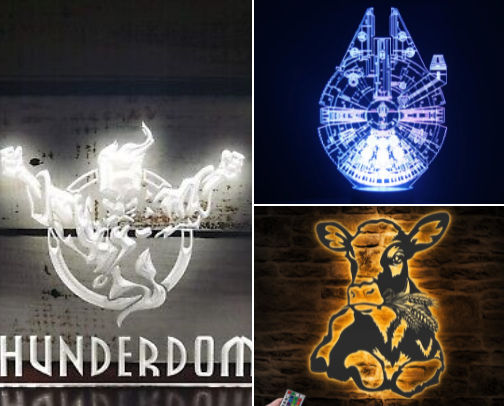 Funny lamps cover photo collage