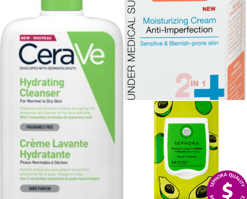Skincare cover photo collage