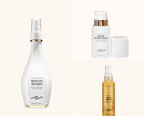 Hair and body care cover photo collage