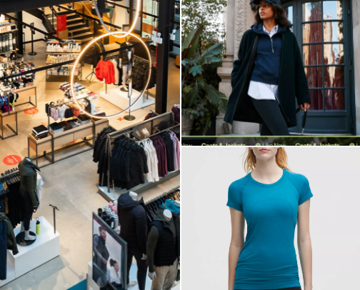 Lululemon Tru fashion and style cover photo collage