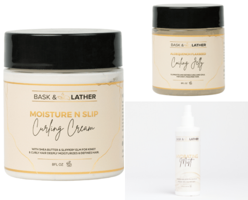 What I use in my Type 4 Hair journey cover photo collage