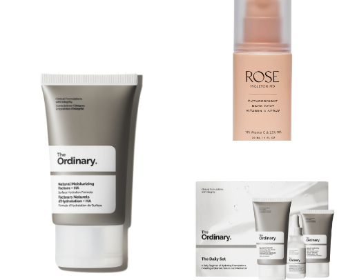 Skin Care Products for Mature and Sensitive Skin cover photo collage