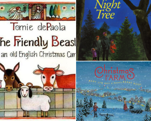 Favorite Family-Friendly Christmas Books cover photo collage