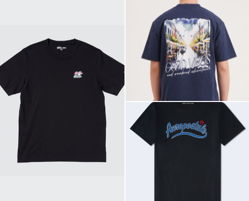 Graphic Tees cover photo collage
