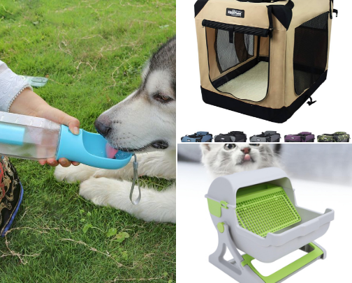 Pet products cover photo collage