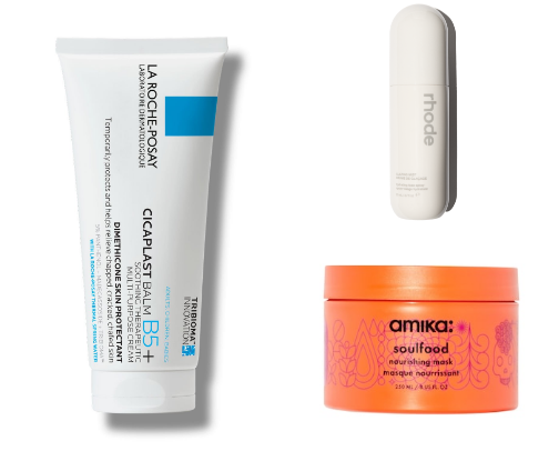 Skin/haircare recs and wishlist cover photo collage