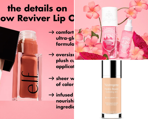 My favorite beauty recs cover photo collage