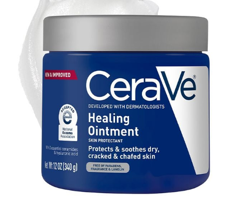 Products to treat dry and cracked skin cover photo collage