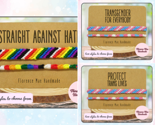 LGBTQ+ Pride Bracelets cover photo collage