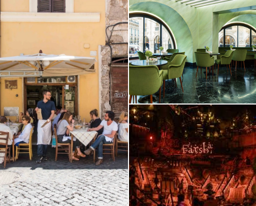 ✨ My Favorite Cafés & Restaurants Around the World ✨ cover photo collage
