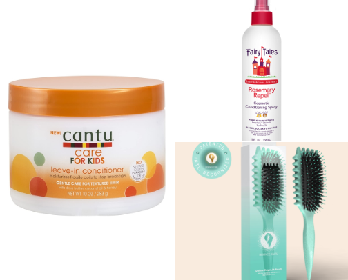 Fav hair products I use for my daughter cover photo collage
