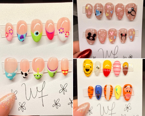 Disney Press on Nails cover photo collage