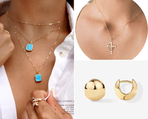 Jewlrey for finishing a put together look with any outfit cover photo collage