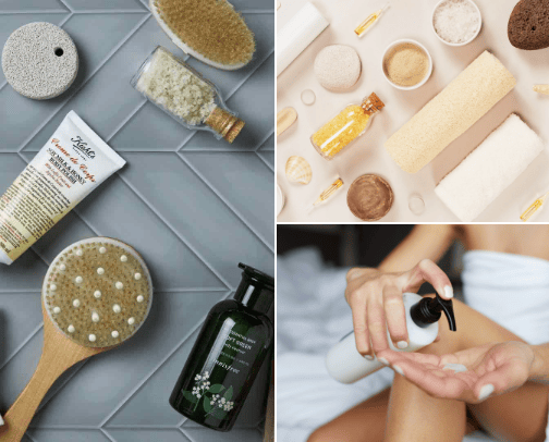 Body care cover photo collage