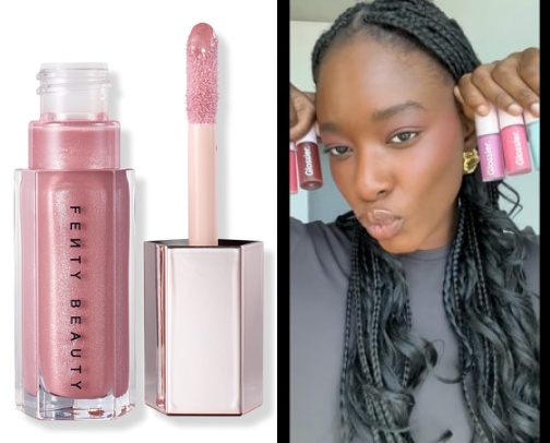 Magical lip colors cover photo collage