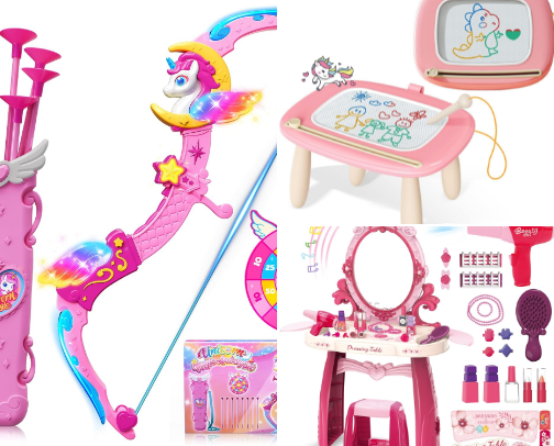 No Screens, Just Play: Toys Kids Love cover photo collage