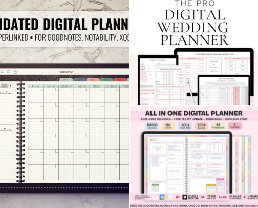 Trending Digital Products on Etsy cover photo collage