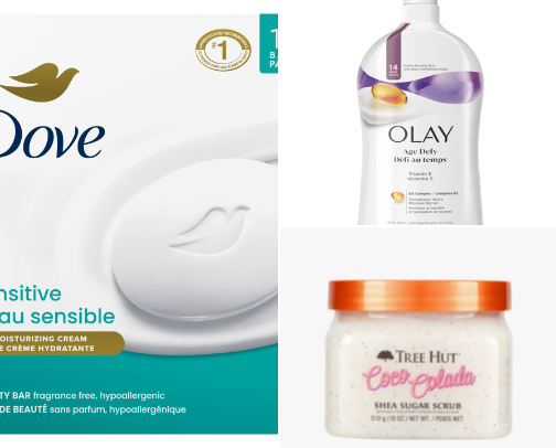 Shower necessities cover photo collage