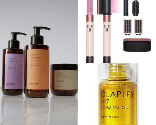 Hair care cover photo collage