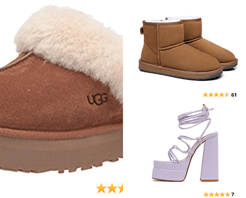 Shoes cover photo collage