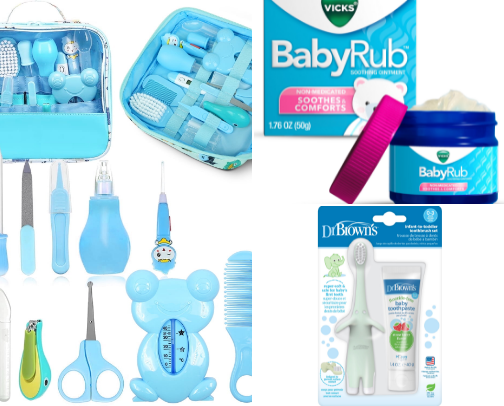 Baby essentials cover photo collage