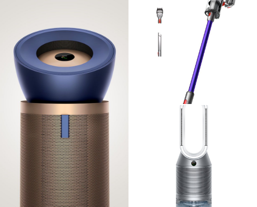 Dyson Products a very well known Best brand recommendations  for floor cleaning, air purification and  hair straightener and curler cover photo collage