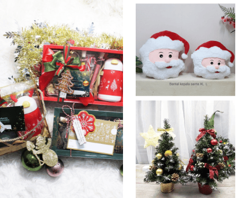 Merry Christmas with joy cover photo collage