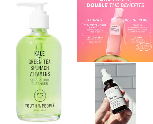 The best skincare recommendations for acne-prone and sensitive skin cover photo collage