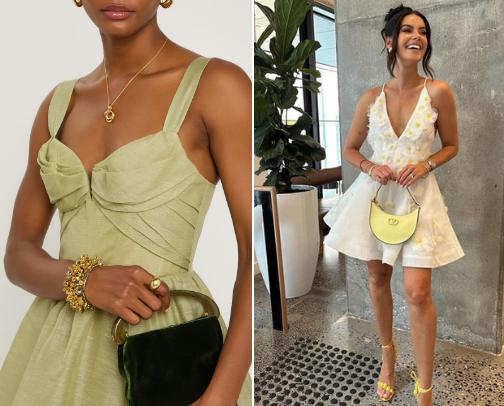 "Pretty Girl Formula: Zimmerman Linen Floral Dresses" cover photo collage