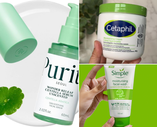 Soothing Staples: A Curated Collection for Sensitive Skin cover photo collage