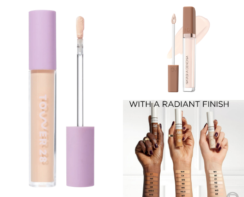 Top creamy hydrating concealers cover photo collage