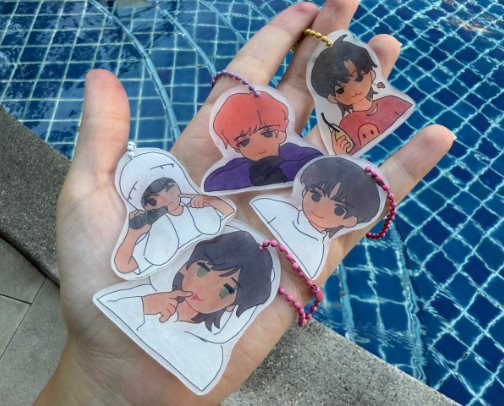 Everything you need to make your own keychains cover photo collage