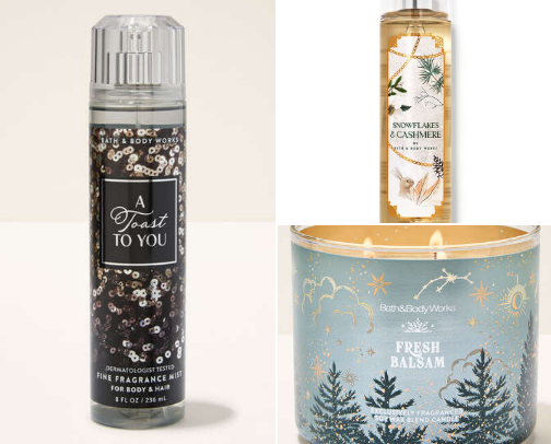 Bath & Body Works Holiday Spirit cover photo collage