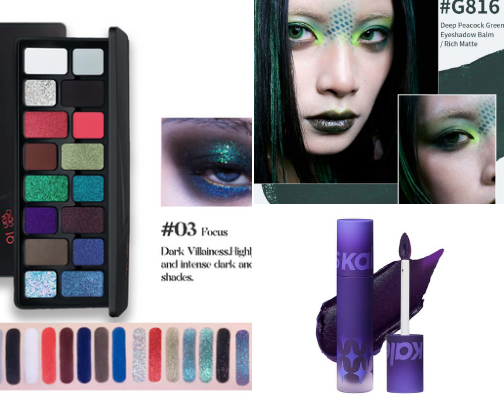 incredible alternative & goth kbeauty & cbeauty 🖤 cover photo collage