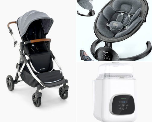 New mom & baby essentials you actually need 🤍” cover photo collage