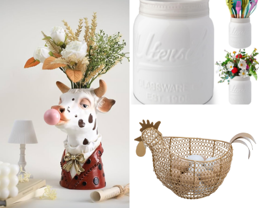 My country kitchen charm decor to make it feel like home. cover photo collage