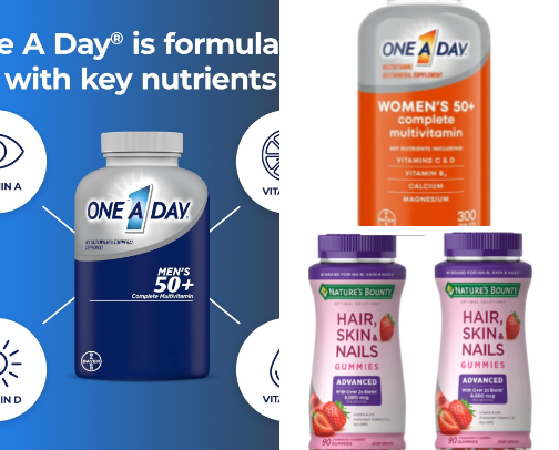 Affordable Vitamins & Supplements for Energy, Immunity & Wellness cover photo collage